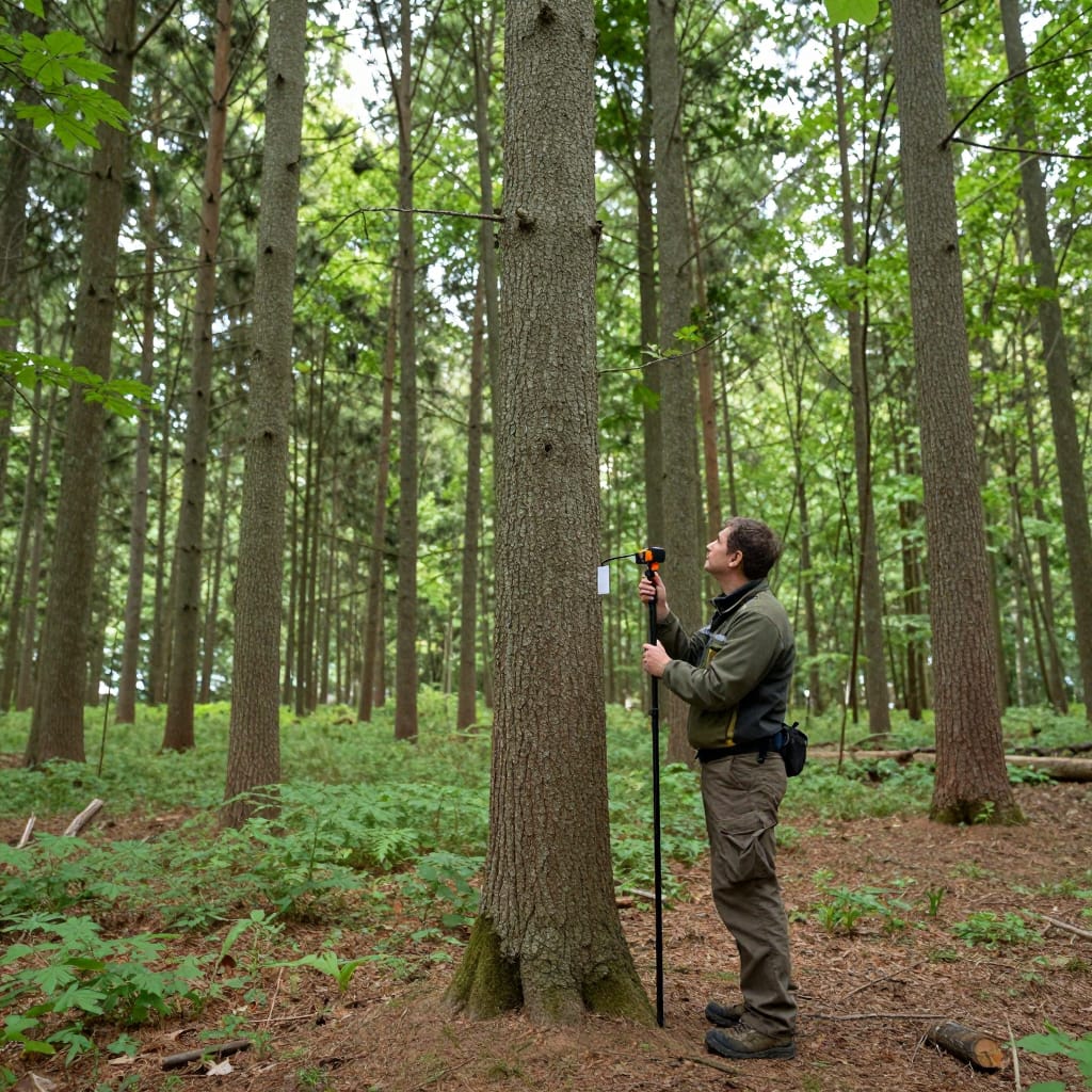Forest inventory and individual tree geo-referencing